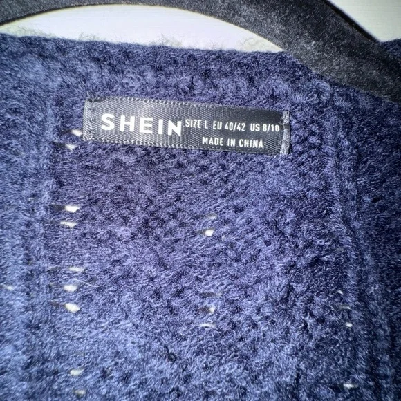 SHEIN Women's  Navy Blue Sweater. Size Large - Picture 2 of 2